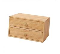 QIYFOZ Desktop Storage Box With Drawers - Desktop File Cabinet Organizers, Wooden Storage Unit, Multi-Drawer Storage Box, Desktop Filing Cabinet, A4 File/Jewellery/CD Storage
