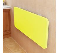 QIYFOZ Floating Wall Mounted Wooden Dining Drop Leaf Table with 50lbs Weight Capacity Space Saving Foldable Desk for Dining Room Study Kitchen Dinner Bar