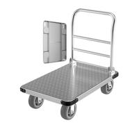 QIYFOZ HeavyDuty Folding Platform Cart Portable Hand Truck for Moving Sturdy Trolley for Easy Transport Ideal for Home & Warehouse Use
