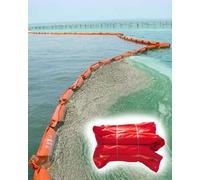 QIYFOZ High Buoyancy Floating Control Boom for Spill Containment, Durable PVC Marine Barrier, Heavy-Duty Oil and Water Protection (L10m/33ft, H45cm/17.88