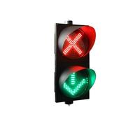 QIYFOZ Industrial LED Traffic Signals, 2-Lights Red/Green Stop and Go Light, 200mm(8 in) Traffic Signal Lights, PC Housing Waterproof, for Road, Toll Station, Dock Bay(220V)