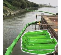 QIYFOZ Interception BarrierCustomizable Length PVC Floating Oil Booms, Professional Solid Marine Oil Spill Containment for Prevent Pollution, Water Debris Barriers for Lakes(L 2