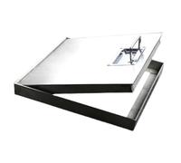 QIYFOZ Invisible Design Metal Inspection Cover with Handles for Inground TanksDurable Sewer Pit LidHeavyDuty Access Cover for Drainage Systems