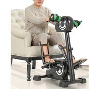 QIYFOZ Motorized Pedal Exerciser For Seniors, Indoor Cycling Bike Leg Exercisers With Arm Exerciser, Rehabilitation Trainer For Elderly Handicapped & Disabled