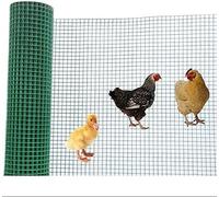 QIYFOZ Poultry Netting, 1.6MM Wire Diameter, PVC Coated Galvanised Wire Fence Roll, Reusable(1.2x18m)