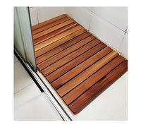 QIYFOZ Red Cedar Non-Slip Bath Mat - Custom Size Natural Wood Shower Mat, Eco-Friendly, Water-Resistant, Durable Bathroom Accessory, Stylish Home Decor for Safe & Elegant Spaces