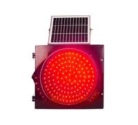 QIYFOZ Solar Traffic Signals Signs Lights, Red/Yellow Flashing Light, LED Warning Light with Solar Panel, Outdoor Waterproof Road Safety Emergency Lamp, for Intersections, Curve