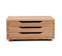 QIYFOZ Solid Wood Storage Cabinet with Flat File Drawers and Desktop Organizer Office Desktop Drawer Cabinet for Document and Drawings Detailed Design for Organization and Effic