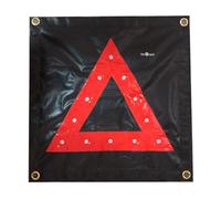 QIYFOZ Triangle Emergency Sign, LED Magnetic Traffic Orientation Warning Light, Collapsible Warning Roadside Sign, For Car Breakdown, Accident Scene, Construction Site, Traffic