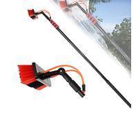 QIYFOZ Water Fed Pole Kit 3.6M-10.8M - Telescopic Window Cleaning Brush & Solar Panel Cleaning System, 24FT Reach for Effortless Window Washing & Cleaning Tools