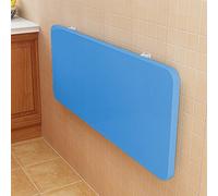 QIYFOZ Wooden Wall Mounted Folding Dining Drop Leaf Table for Small Spaces 50lbs Weight Capacity Floating Desk for Dining Room Study Kitchen Dinner Bar