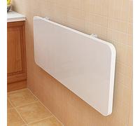 QIYFOZ Wooden Wall Mounted Folding Dining Drop Leaf Table for Small Spaces 50lbs Weight Capacity Floating Desk for Dining Room Study Kitchen Dinner Bar