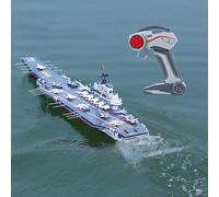 QIYHBVR 26.8" Inch Remote Control Navy Military Assault Battleship 2.4Ghz RC Military Battle Ship Marine Warship 1/438 Large Guided Missile Destroyer Model Boat For Adult Boys Xmas Gift