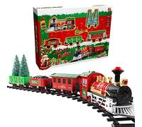 QIYHBVR 29PCS Electric Train Set, Toy Train Sets For Boys 4-7, Around The Christmas Tree Train Toys W/Realistic Lights & Sounds, For 3 4 5 6 7 8+ Year Old Kids Boys Girls