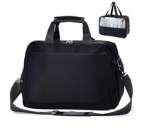 QiYiCAT Ryanair Hand Luggage 40 x 20 x 25 cm, Foldable Travel Bag with Removable Wet Bag, Ryan Airlines Bag 40 x 20 x 25 cm, Black/B Model + 1 Toiletry Bag, Unisex
