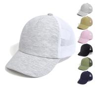 QIYIENDIAN Baby Toddler Baseball Caps Adjustable Sun Hats Dinosaur Solid Color Hat Kids Boys Girls(White,1-3Years)