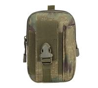 QIYUANT Tactical Waist Bag, Molle EDC Pouch Nylon 800D Multifunction Outdoor Utility Gadget Belt Waist Bag with Cell Phone Holster for Sports Hiking Camping Traveling Ruins Green