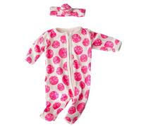 QIYUDUOLA Colorful Romper and Headband Accessories for New Born 18'' Doll Fashionable Doll Cloth Beautiful Pattern