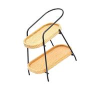 QIYUDUOLA Doll House Display Rack Miniatures Wooden Zakka Toy Model Small Size Dollhouses Furniture Accessories