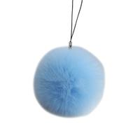 QIYUDUOLA Trendy Key Rings Furry Ball Pendant Keyring Colorful Keychain Ornament Phone Chain Accessory for Women Girls, Lb, 3.14inch