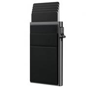 QIYULIN RFID Card Holder, Pop Up Ultra Thin Metal Wallet with Money Pocket, RFID Blocking Credit Card Holders for Men & Women, Hold 8 Credit Cards