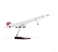 QIYUMOKE 1:125 Scale Die-cast Metal Concorde Airplane - British Airways Edition | Ideal Collectible and Gift for Aviation Enthusiasts