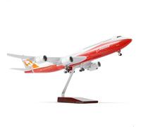 QIYUMOKE 1/160 Boeing 747-8 aircraft model with stand (47 cm) for Boeing 747-8, resin model for adults, souvenir gift for aviation enthusiasts, decoration for home or office