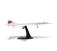 QIYUMOKE 1:200 Scale Die-cast Metal Concorde Airplane - British Airways Edition | Ideal Collectible and Gift for Aviation Enthusiasts