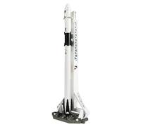QIYUMOKE 1/200 Spaceship Rocket Model Kit, Compatible with Falcon 9, NASA Model for Space Enthusiasts, Gift or Desktop Display (29 cm H)