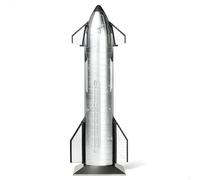 QIYUMOKE 1/200 Starship Rocket Model Display with Stand 10.4 inch