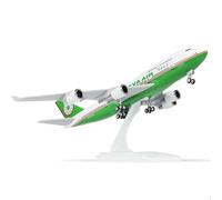 QIYUMOKE 1/240 Eva Air 747 Model Plane for Boeing 747 Model Aircraft with Stand (12 Inch Length) Prefabricated Model Kit for Adults - Creative Gifts from Aerial Traffic