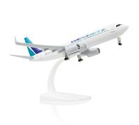 QIYUMOKE 1/300 737 Canada Die-cast Metal Airplane Model -West jet737 Airplane Model for Adult -Model Plane with Stand (8.3 inches Long) Aviation Enthusiasts Gifts, Desktop Display Decorations