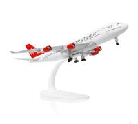 QIYUMOKE 1/300 747 Diecast Metal Airplane Model with Stand 8.3 inch | for Boeing 747 Aircraft Model 6 inch, Collectible Metal Airplane, Aviation Enthusiast Gift, Desktop Display and Collection