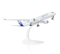 QIYUMOKE 1/300 A350-900 Prototype Aircraft Model Die-cast Metal with Display Stand, Full Alloy Material for Airbus A350 Model Airplane (7.8 inch L), for Adult Aviation Enthusiasts