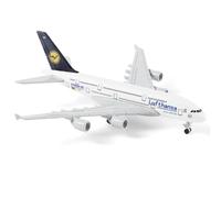 QIYUMOKE 1/400 for Lufthansa A380 Metal Plane Model with Landing Gear Stand | 6" Alloy airliner model for Adult Aviation Collectors, Desktop Display or Gift suitable for any occasion Travel souvenirs