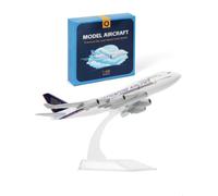 QIYUMOKE 1/400 for Singapore 747 Diecast Metal Model Airplane with Stand