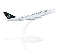 QIYUMOKE 747 Thai Air Alloy Airplane Model -1/400 Die-cast Metal Airplane Model -Model Plane 747 with Stand (6 inches) Gifts for Aviation Enthusiasts, Display Ornaments -Star slliance747