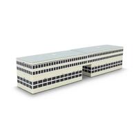 QIYUMOKE Airport Terminal Building Model Sets 1:400 Scale Architectural 3D Model Sets Plastic Airport Building Ornament for Adults Gifts Aviation Hobbyists Architecture Emthusiasts Building No.001