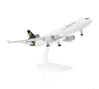 QIYUMOKE MD-11 1/300 Diecast Metal Airplane Model with Stand -ups Alloy Airplane Models Airplane Model for Adults 8.3 Inches for Aviation Enthusiasts Gifts, Display Decorations