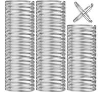 Qizhixi 300PCS Split Key Rings, Key Rings Bulk for Keychain and Crafts, 1 inch (25mm)