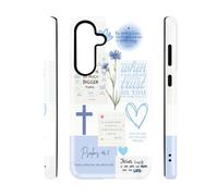 qizjio Christian Bible Verse Phone Case, Shockproof Protective Cover for Samsung Galaxy S25 Plus