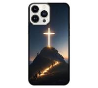 qizjio Christian Phone Case for iPhone 14 Pro Max, Cross - Jesus Faith God Cover, Bible Verse Style, Pilgrimage Design