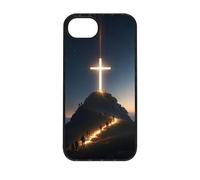 qizjio Christian Phone Case for iPhone 16E, Cross - Jesus Faith God Cover, Bible Verse Style, Pilgrimage Design