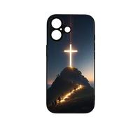 qizjio Christian Phone Case for iPhone 17, Cross - Jesus Faith God Cover, Bible Verse Style, Pilgrimage Design
