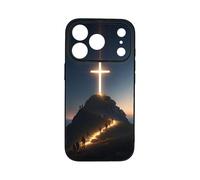 qizjio Christian Phone Case for iPhone 17 Pro Max, Cross - Jesus Faith God Cover, Bible Verse Style, Pilgrimage Design