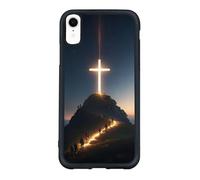 qizjio Christian Phone Case for iPhone XR, Cross - Jesus Faith God Cover, Bible Verse Style, Pilgrimage Design