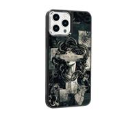 qizjio Cool Medusa Phone Case Shockproof Protective Greek Mythology Snake Phone Cases for iPhone 15 Pro Max