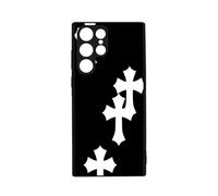 qizjio Cross Heart Phone Case Shockproof Protective Trendy Phone Cover for Samsung Galaxy S22 Ultra