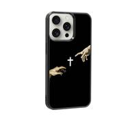 qizjio Cross Phone Case Shockproof Protective Christian Aesthetic Cases for iPhone 14 Pro