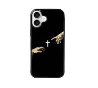 qizjio Cross Phone Case Shockproof Protective Christian Aesthetic Cases for iPhone 16 Plus